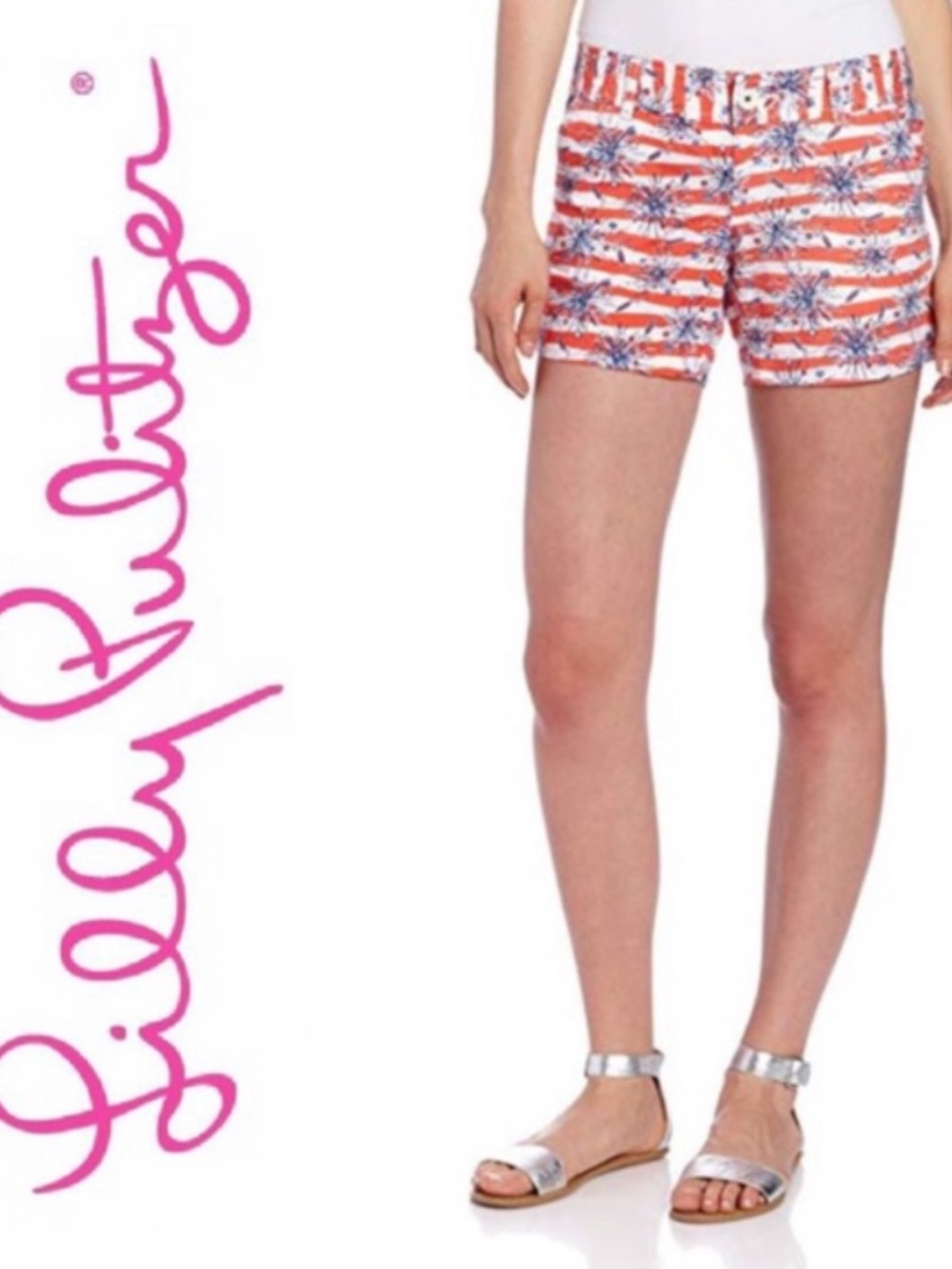 Lilly Pulitzer She's a
Firecracker Callahan Shorts Size 8 VGUC